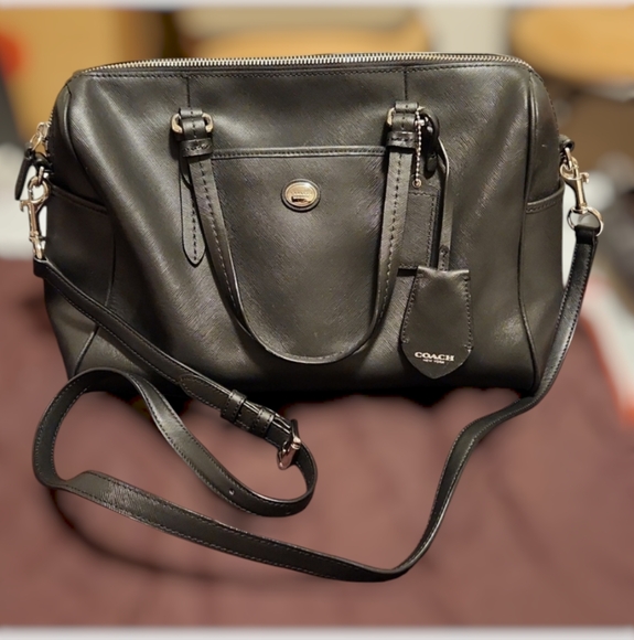 Coach Black Leather Satchel NWOT